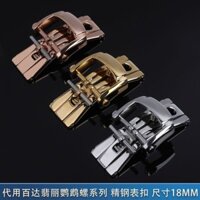 2/26✈Đồng hồ thay thế Patek Philippe Nautilus tam giác khóa pin bướm khóa pp gấp khóa băng thắt lưng khóa 18