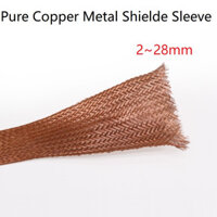 2~28mm Ống bọc đồng nguyên chất bện có thể mở rộng, vỏ kim loại, cáp tín hiệu, cáp điện lưới được bảo vệ, dây âm thanh chống nhiễu-1/2M