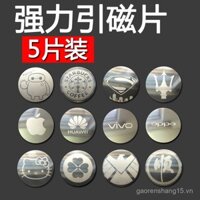 [2297 Đánh giá tích cực] Giá đỡ điện thoại từ tính mạnh, gắn trên ô tô, cốc hút từ tính, tấm sắt, keo dán mặt sau, miếng tròn nhỏ