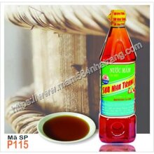 Nước mắm cá cơm 584 Nha Trang 15 độ đạm chai 1 lít