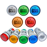 22MM AD16 AD16-22DSV Type AC 60-500V Mini Voltage Meter LED Digital Display AC Voltmeter Indicator Light/Pilot Lamp 110V