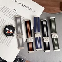 22mm bện Solo Loop Dây đeo đồng hồ Nylon cho Samsung Galaxy Gear S3 Classic Huawei Watch 3 Dây đeo cổ tay Garmin Venu 2 Amazfit GTR 4 3 2 47mm Dây đeo đồng hồ thể thao WristStrap
