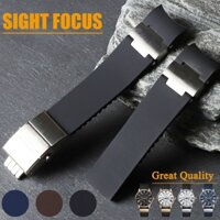 22mm (Buckle 20mm) Plain Pattern Curved End Waterproof Silicone Rubber Replacement Watch Bands For Ulysse Nardin Watch Straps 263 DIVER and MARINE Bracelets Watch Accessories