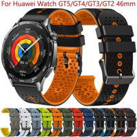 22mm Dây đeo cho Huawei Watch GT5 GT 5 Pro 46mm Dây đeo thể thao GT4 GT3 2 Pro 46mm watch4pro 3pro Ultimate Buds Silicone Runner Watchband Vòng đeo tay