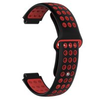 230mm Silicone Watch Band Strap w/Tool for Garmin Forerunner 220/230/235 Black+Red [bonus]