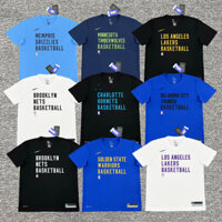 2324 Mùa Trò Chơi NBA Jersey Đội Chống Nắng Huấn Luyện Bóng Rổ Lưới Đồng Phục Nhanh Khô Áo Thun Ngắn Tay Kevin Durant Khởi Động Thể Thao Chụp Hình Uni