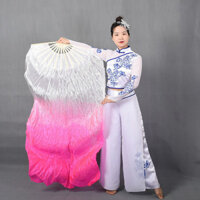 2340 Người Khen ngợi Koi Copy Dance Fan Xiaoying Trái Ngón Tay Mặt Trăng Quạt Nhảy Múa Cổ Dài Lụa Quạt Như Khói Mực Dance Fan 3.31 wy