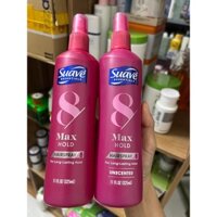 (235ML) Nội địa mỹ Suave Max Hold HAIRSPRAY 8 Keo Xịt Tóc