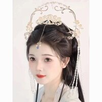 2376 Người Dunhuang Phong Cách Kỳ Lạ Công Nghiệp Nặng Tóc Trinh Nữ Vương Miện Tuyệt Đẹp Tua Rua Áp Lực Lưng Công Chúa Jasmine Đầu Phong Cách Giá Trị Cao Dunhuang 2.2