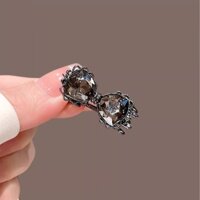 2391 Người Khen ngợi Tính Khí Đen Pha Lê Nơ Kích Thước Nhỏ Kẹp Tóc Bên Kẹp Cao Cấp Đầu Trước Gãy Tóc Nổ Kẹp Tóc Phụ Kiện Tóc