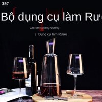 ◙23【bán chạy】Pha lê thủy tinh decanter cá tính rượu sáng tạo vang đồng hành bình rót loại gia dụng bộ