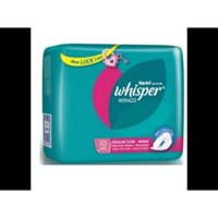 (23cm -10 Miếng/Gói) Combo 6 Gói Băng Vệ Sinh Whisper 10 Miếng/Gói Mặt Lưới Có Cánh Cho Ngày Thường - Hsd Mới