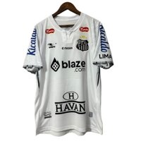 24 25 25 / 26 Santos Home Fan Edition Bóng đá tay ngắn 10 NEYMAR JR Jersey S-4XL (bao gồm nhà tài trợ)