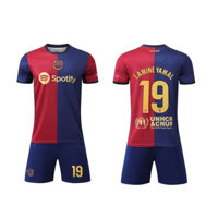 24-25 Mùa giải mới Barcelona No.9 Lewandowski No.19 Yaman No.10 Bộ áo bóng đá Messi