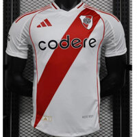 24 / 25 River Plate Phiên bản cầu thủ sân nhà Áo bóng đá nam màu trắng Áo sơ mi bóng đá