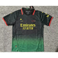 24 / 25AC Milan Black Phiên bản đặc biệt Áo khoác bóng đá thể thao AAA AAA
