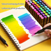 24 / 36 Màu Sắc Bút Đánh Dấu Hai Cánh Dung Tích Lớn Trẻ Em Tranh Bút Túi Màu Bút Đánh Dấu Học Sinh Bút Màu Trẻ Em Bàn Chải Túi Bảo Quản