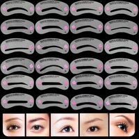 24 Cái Pro Tái Sử Dụng Eyebrow Stencil Set Eye Brow DIY Vẽ Hướng Dẫn Tạo Kiểu Hình Chải Chuốt Thẻ Mẫu Dễ Dàng Trang Điểm Làm Đẹp Kit LazadaMall