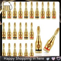 24 Chiếc 4 Mm Mạ Vàng Dây Cáp Âm Nhạc Chuối Cắm Loa Âm Thanh Kết Nối Loa Âm Nhạc Cáp Dây Pin Kết Nối