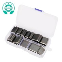 24 Chiếc Da Cắt Chết Bộ Lỗ Rỗng Đấm Cắt DIY Bộ Dụng Cụ Ngắn Dây Da Dụng Cụ Khoan Hình Bầu Dục Tròn Vuông