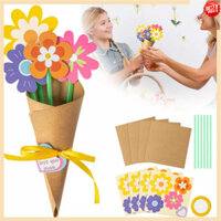 24 Chiếc DIY Hoa Bó Hoa Thủ Công Bộ Quà Tặng Ngày Của Mẹ Giấy Hoa Thủ Công Cho Trẻ Em Tự Làm Hoa Thật Nhìn Hoa Nhân Tạo