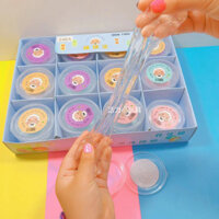 24 Chiếc Hộp Trong Suốt Chất Lỏng Nhỏ Ông Già Thủy Tinh Bùn Slime Bùn Tạo Bọt Keo Pha Lê Giá Trị Cao Bùn Đồ Chơi20250312