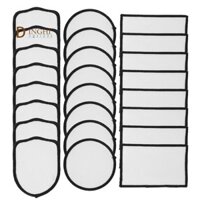 24 Chiếc Thăng Hoa Miếng Dán Trống Vải Sắt Miếng Dán Sửa Chữa Miếng Dán Cho Mũ Quần Áo Ba Lô Đồng Phục, 3 Kiểu