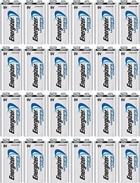 24 Energizer 9V 9 Volt Ultimate Lithium Batteries L522 Bulk