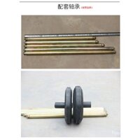 24 giờ vận chuyển = Thùng rác vệ sinh có bánh xe, thùng rác nhựa lớn ngoài trời, phụ kiện trục bánh xe 240L 120L, bánh xe rắn phổ thông *-&-