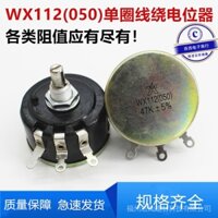 24 giờ vận chuyển=WX112(050) Chiết áp dây quấn đơn, điện trở điều chỉnh 100R 470R 1K 2K2 3K3 4K7 10K&-**