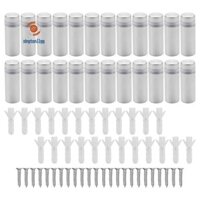 24 Gói Ốc Vít Quảng Cáo Standoff Gắn Kính Acrylic Móng Tay Gắn Vít Để Hiển Thị Bảng Acrylic Và Biển Báo