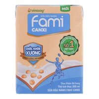 24 hộp Sữa đậu nành canxi Fami 200ml