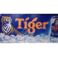 24 lon lạnh, bia Tiger bạc SINGAPORE 250 ml