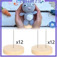 24 Miếng Móc Búp Bê Chân Kim Loại Đơn Giản Trang Trí Đế Gỗ Chắc Chắn