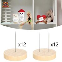 24 Miếng Móc Búp Bê Chân Kim Loại Trang Trí Chân Giá Để Đồ Thiết Thực