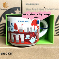 24 Phong Cách Starbucks Cup 59ML Mini Cốc Gốm Dễ Thương YAH Cốc Hoa Kỳ Thành Phố Trung Quốc Cốc Nước Cốc Cà Phê