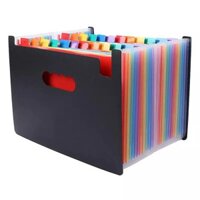 24 Pockets Expanding File Folder Large Space Design A4 Filing Folders Box File Business Home Office Document A_123LIFEVN