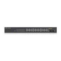 24-port + 2 SFP GbE Smart Managed PoE Switch ZyXEL GS1900-24HP