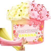 240ml Dung Tích Siêu Lớn Dâu Và Chuối Slime Kit Cloud Slime Đồ Chơi Giảm Căng Thẳng Cho Trẻ Em