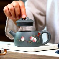 240ml Yixing Purply Clay Teapot Chinese Kongfu Tea Pots Filter Stone Scoop Teapot Kettle Raw Ore Handmade Tea Set