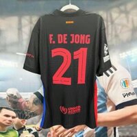 2425 Barca Hai người hâm mộ sân khách Phiên bản 19 Yaman de Jong Messi áo bóng đá tay ngắn