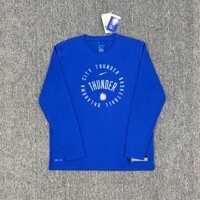 2425 Mùa Mới NBA Áo Dài Tay Thành Phố Oklahoma Thunderbolt Đồng Phục Huấn Luyện Bóng Rổ Nhanh Khô Dài Tay Áo Thun Alexander Warm-Up Thể Thao Sho