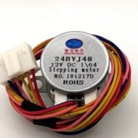 24byj48dc12v1 / 64 Gear Stepper Motor Adapt Smart Toilet Tea Machine Điều Hòa Không Khí Cửa Quạt Trắng Cắm