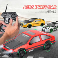 2.4g RC Xe Có Đèn LED 4WD Điều Khiển Từ Xa Drift Ô Tô Chuyên Nghiệp Đua Xe Đồ Chơi Mô Hình GTR AE86 Cho Trẻ Em Quà Tặng Giáng Sinh
