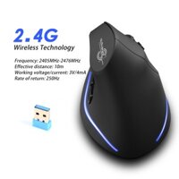 2.4g USB Wireles Dọc Chuột Sạc Công Thái Học Chuột Có Thể Điều Chỉnh DPI Tay Phải Chuột Cho Máy Tính Game Thủ Laptop