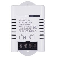 2.4G Wifi Smart Switch Relay 16A Tuya Smart Life App Wireless Remote Control Works with Alexa Ifttt Google Home Mini