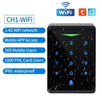 2.4g Wifi Tuya & Smartlife App Bàn phím điều khiển truy cập có đèn nền IP66 Chống nước độc lập RFID 125kHZ EM Đầu đọc thẻ Wiegand 26Bit