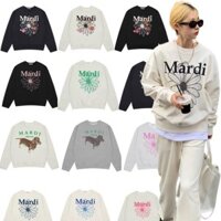 【24h Giao hàng】Áo sweater Mardi Hàn Quốc chính hãng, áo nỉ sweatshirt Mardi Mercredi bông hoa nở Linglingkwong  MS