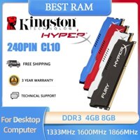 [24h SENT] Kingston Hyperx Fury 4GB 8GB DDR3 1333 MHz RAM 1600 MHz 1866 MHz 1.35V 1.5V 240 Pin DIMM RAM Bộ nhớ máy tính để bàn 10600 12800 14900U