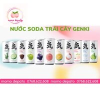 [24lon] Nước Uống Trái Cây Có Ga Genki Forest 0 Đường - 0 Calo - 0 Chất Béo